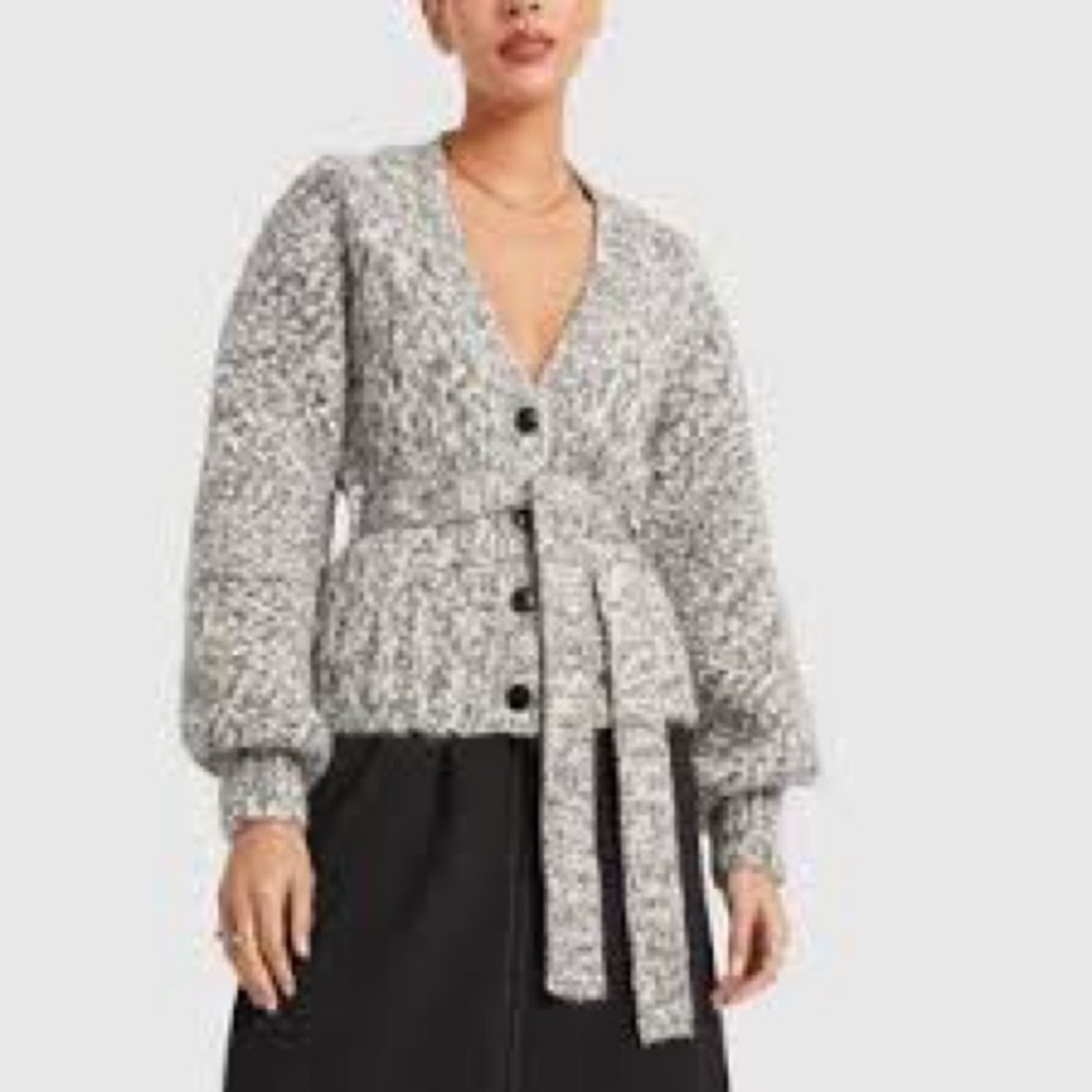 GANNI Chunky Mouline Cardigan NWT
